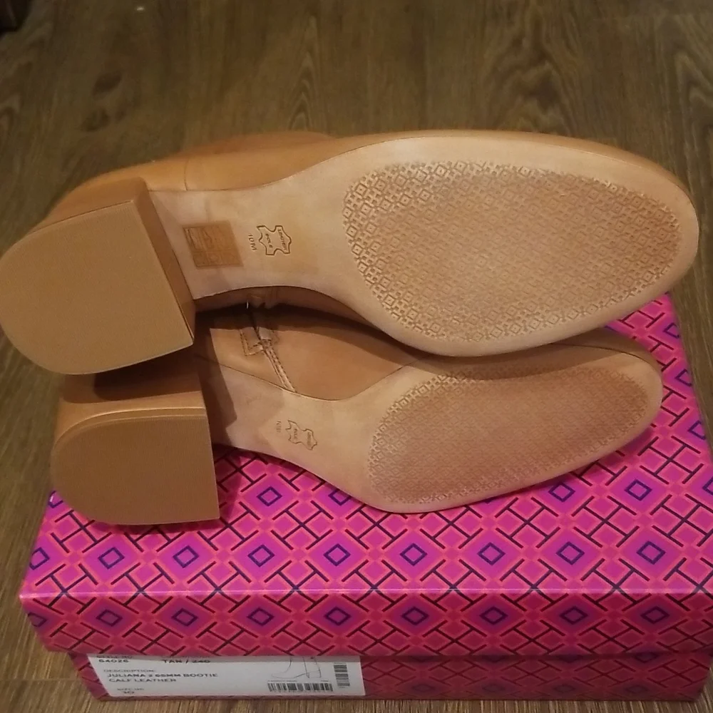 New Tory Burch Juliana 2 Leather Bootie Size 10 - Picture 8 of 12